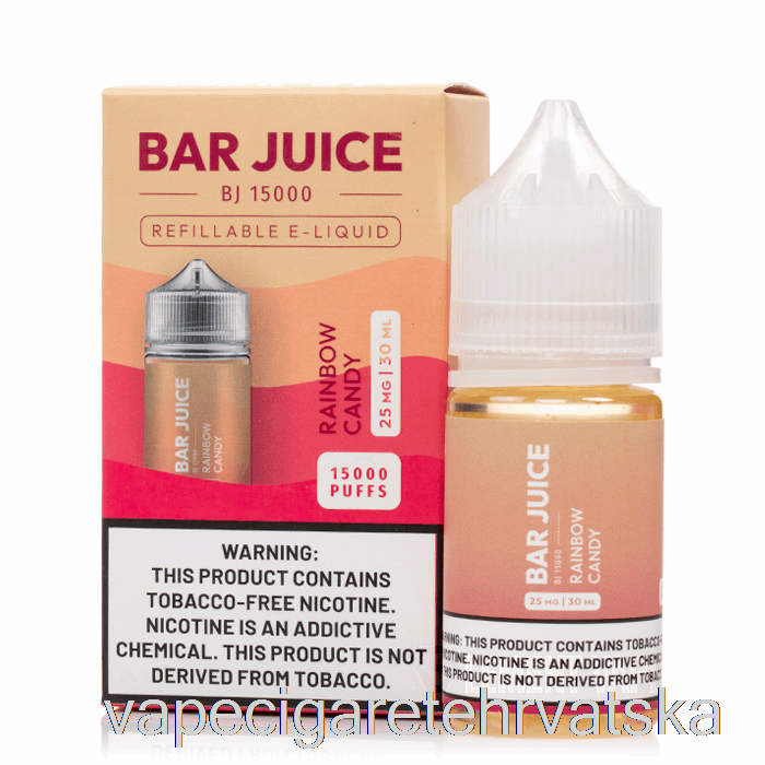 Vape Cigarete Rainbow Bombon - Bar Sok - 30ml 25mg